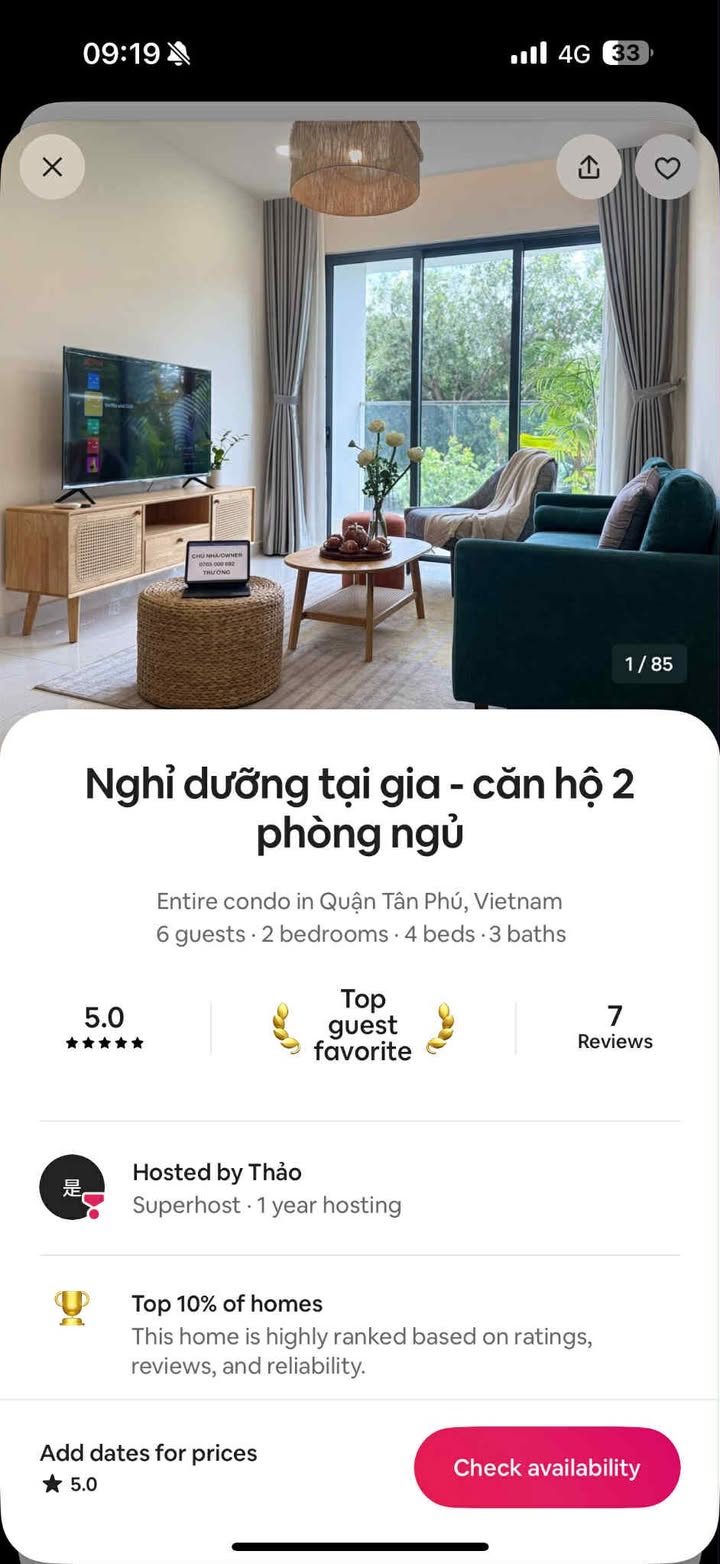 Căn hộ 3PN Diamond Centery Tân Phú 120m² giá 10.4 tỷ - Chính chủ bán gấp!