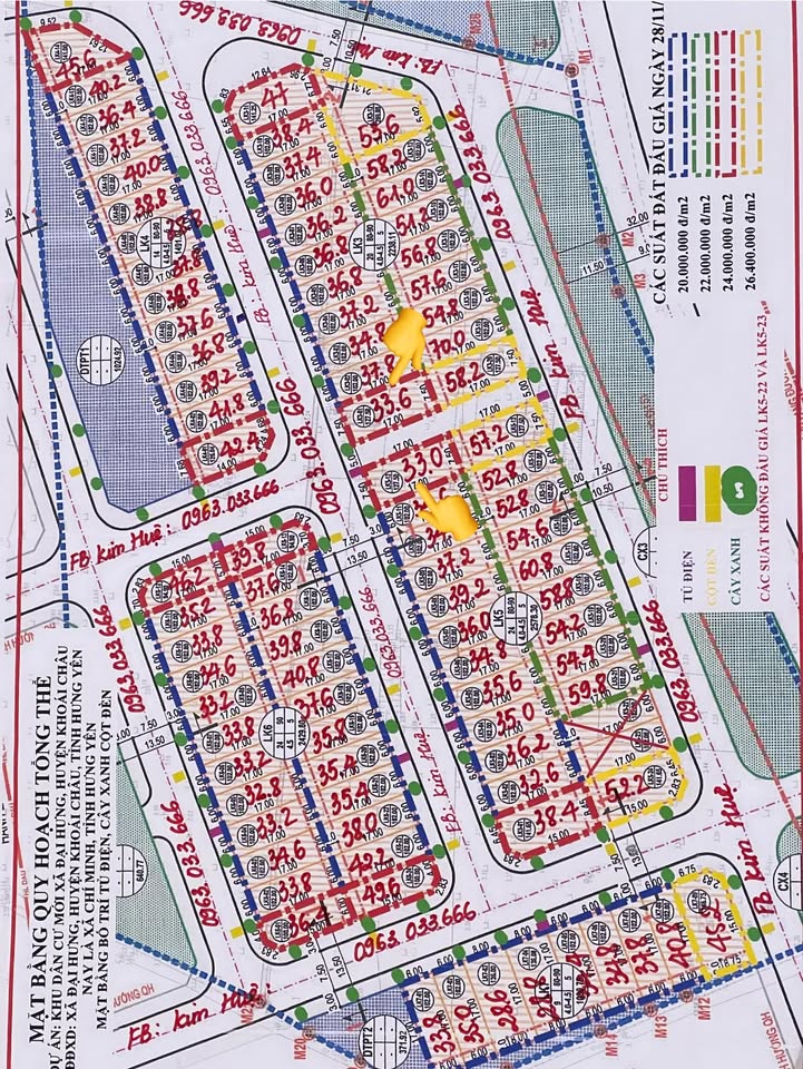 Đất nền dự án Giãn Dân Đại Hưng 127m² giá 33 tỷ - Mặt tiền đẹp, cơ hội đầu tư hấp dẫn!