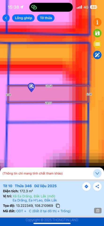 Đất nền 168m² tại Ea Drăng, Đắk Lắk - Giá chỉ 479 triệu, chính chủ!