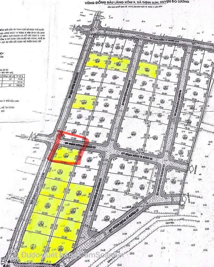 Đất nền lô góc Thịnh Sơn Đô Lương 300m² giá 1 tỷ - Hướng Đông, đầu tư sinh lời!