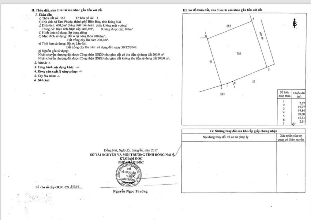 Đất nền 800m² tại Tam Phước, Biên Hòa chỉ 2.2 tỷ - Gần khu công nghiệp Giang Điền!
