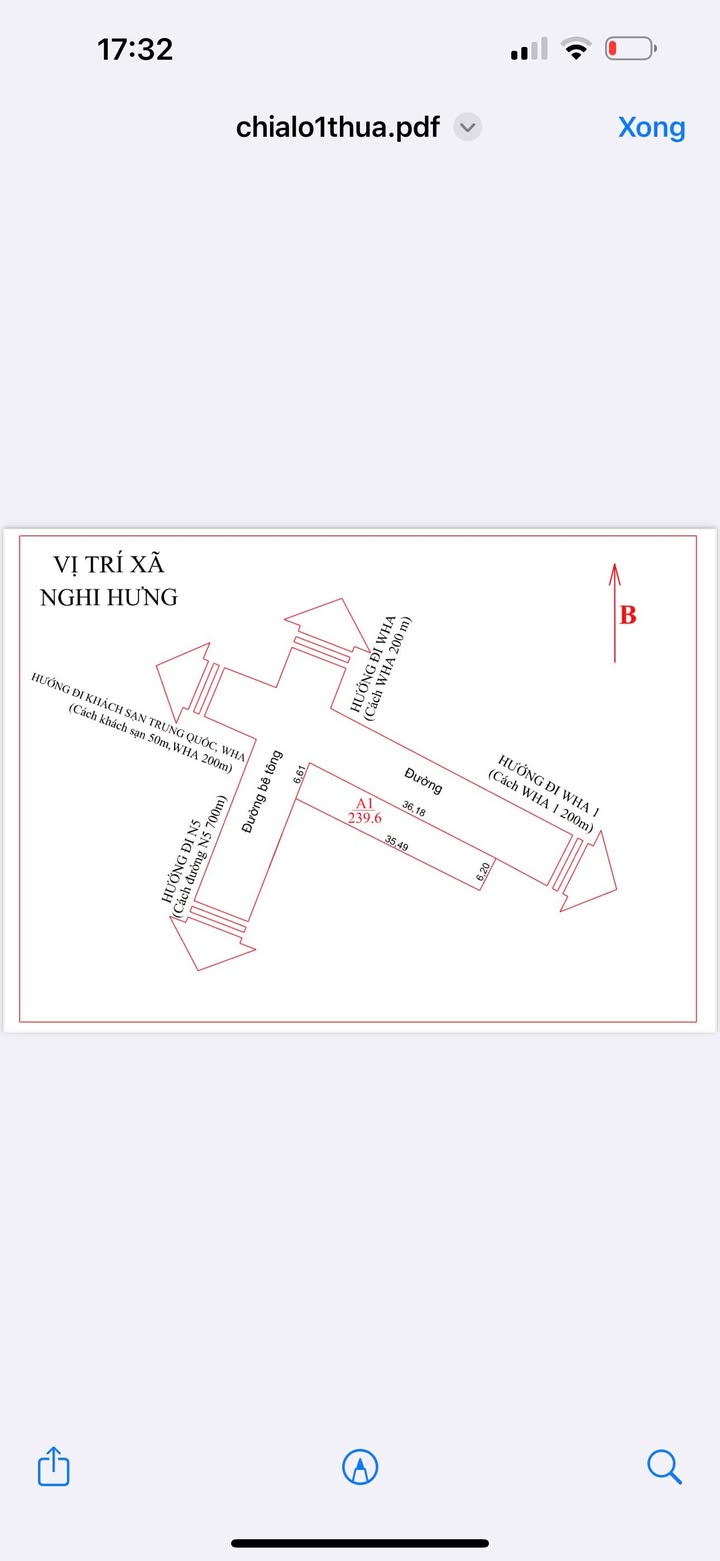Đất nền đẹp Nghi Hưng 239m² giá 3 tỷ - Đầu tư sinh lời ngay!