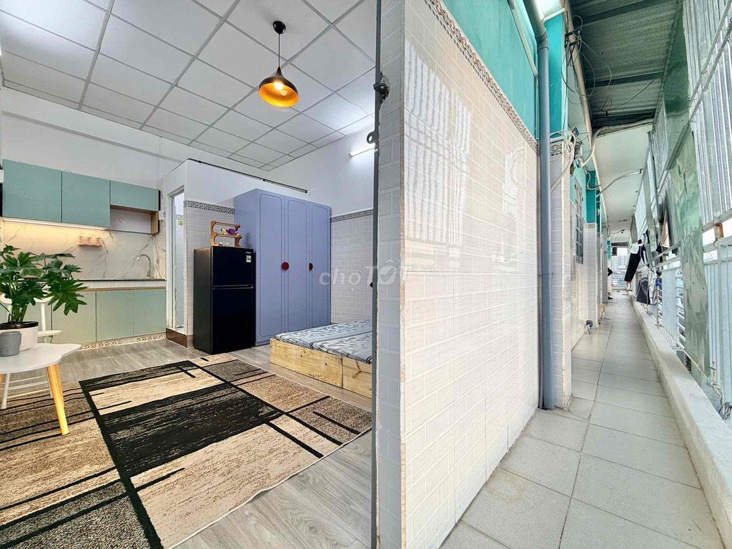 Phòng studio full nội thất Khuông Việt 20m² giá 4.4 triệu - Đầy đủ tiện nghi, riêng tư 24/7!