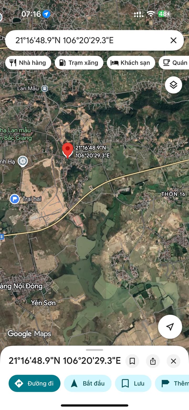 Đất nền Yên Sơn, Lục Nam 194m² giá chỉ 1 tỷ - Đầu tư sinh lời ngay!