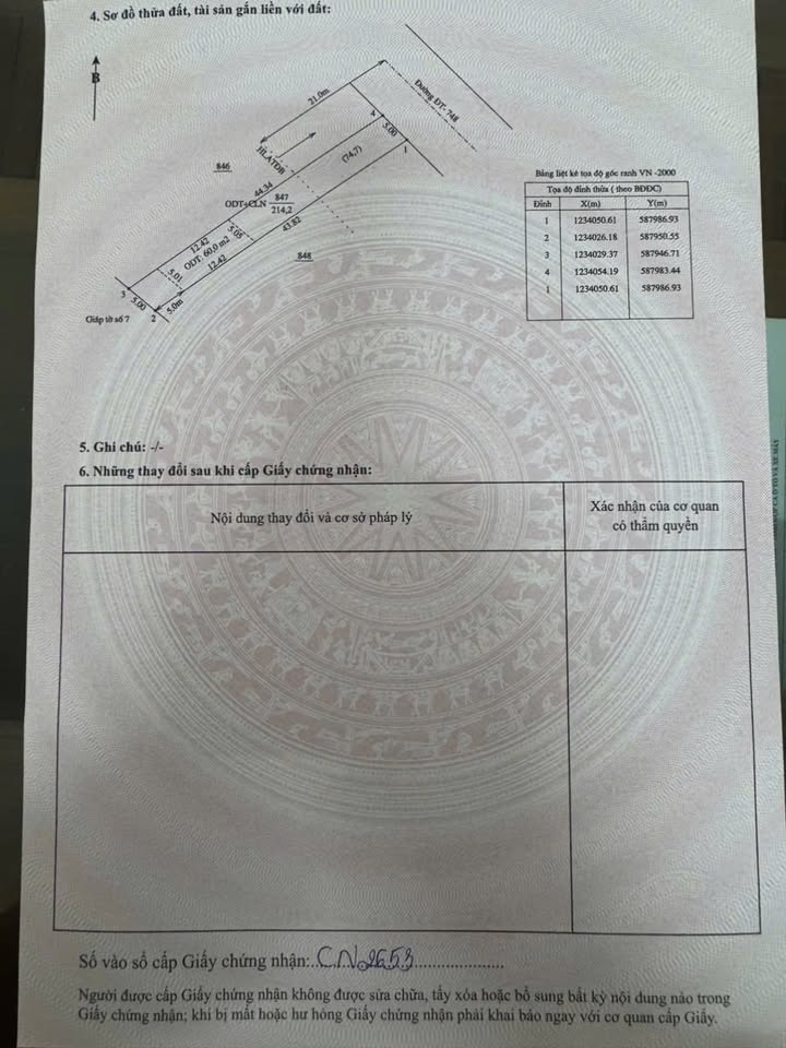 Đất thổ cư An Điền, Bến Cát 220m² giá 1.8 tỷ - Mặt tiền kinh doanh sầm uất!