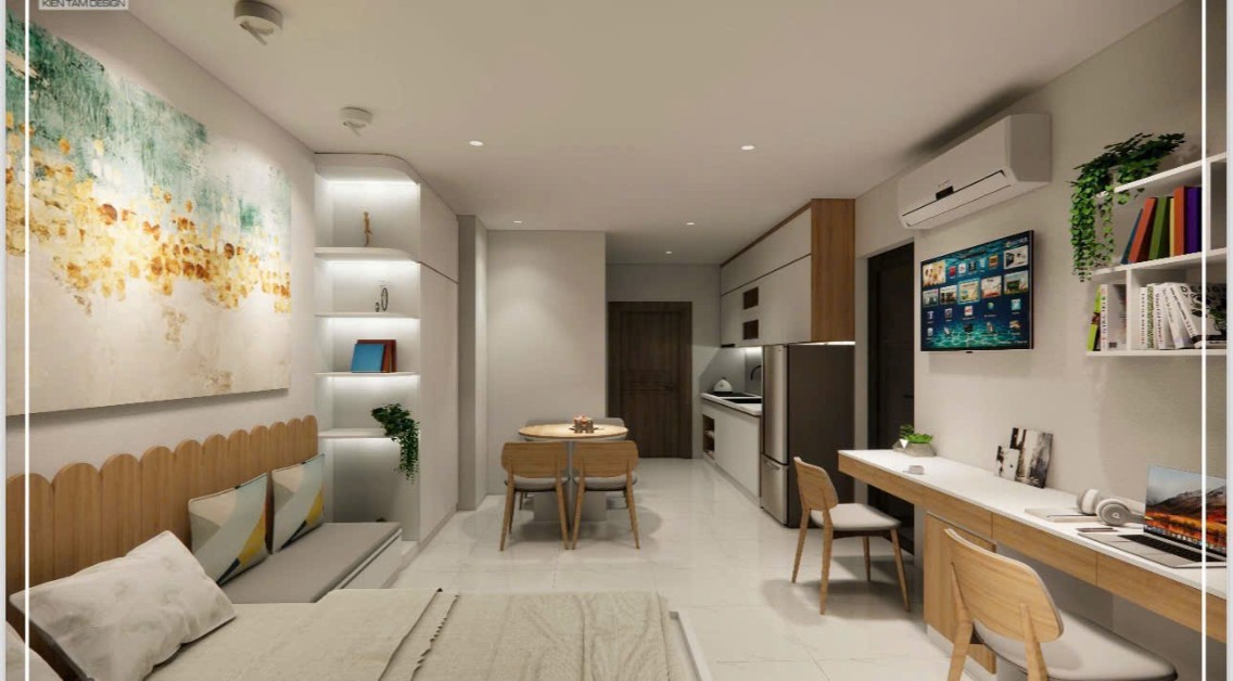 Căn hộ Vinhomes Grand Park Quận 9 45m² giá 6.8 triệu - Full nội thất đẹp