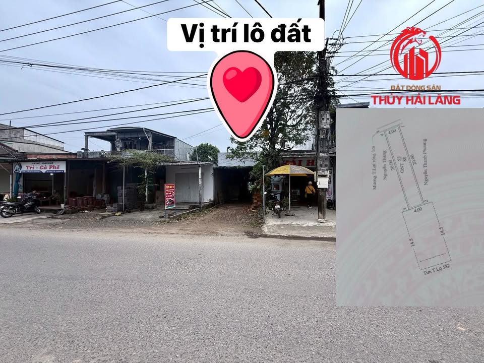 Lô đất mặt tiền Trường Chinh, Hải Lăng 80m² giá 1 tỷ - Cơ hội đầu tư hấp dẫn!