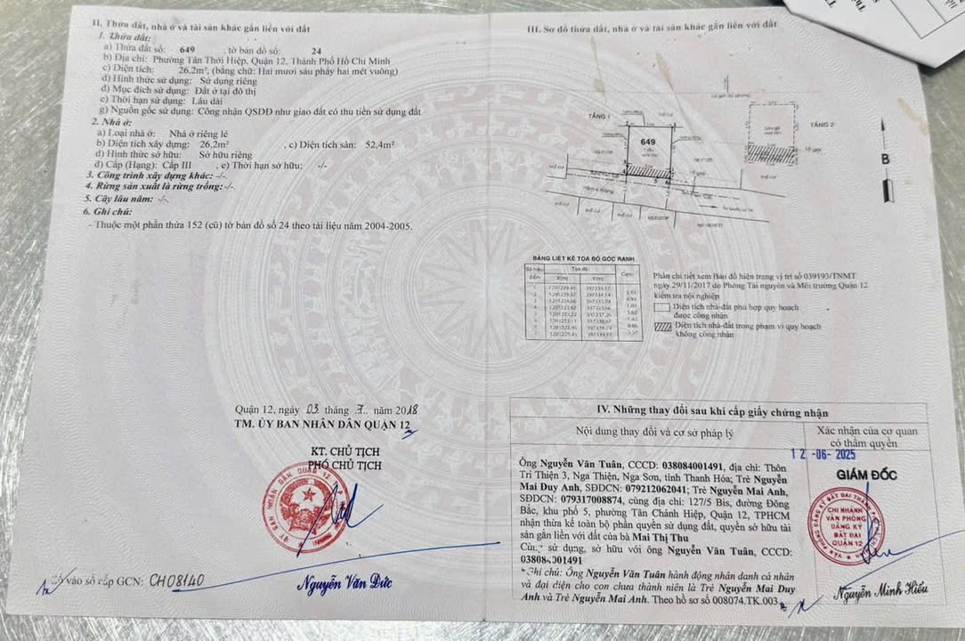 Nhà 1 lầu 3 phòng ngủ tại Tân Thới Hiệp, Quận 12 - Nội thất hoàn chỉnh, giá thỏa thuận!