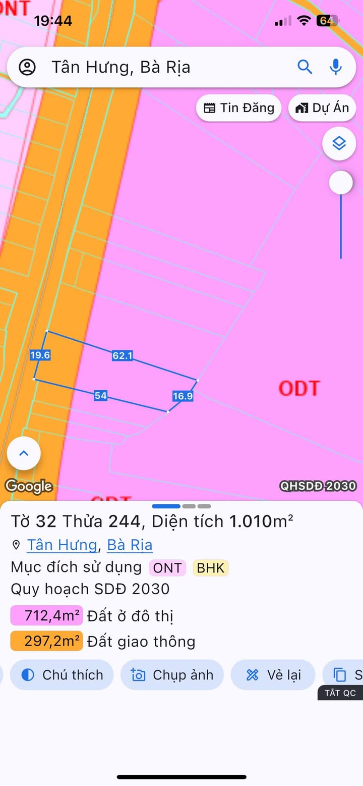 Đất nền Tân Hưng Bà Rịa 1000m² giá thỏa thuận - Đầu tư sinh lời ngay!