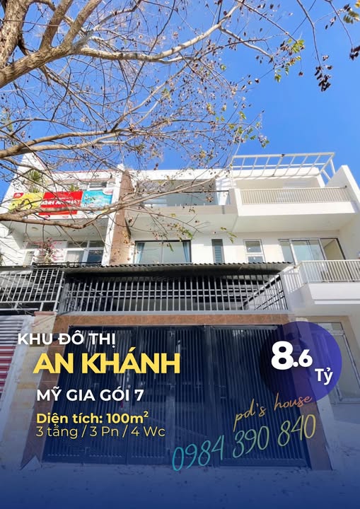Shophouse 3 tầng tại Vĩnh Thái, Nha Trang 100m² giá 8.6 tỷ - Đầu tư sinh lời ngay!