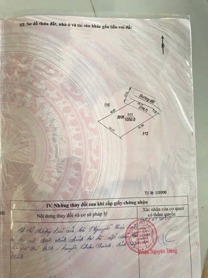 Đất Bầu Sen Hảo Đước 1092m² giá 1.092 tỷ - Đầu tư lý tưởng