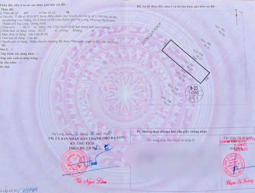 Đất nền Lideco Hạ Long 90m² giá thỏa thuận - Cơ hội đầu tư hấp dẫn!