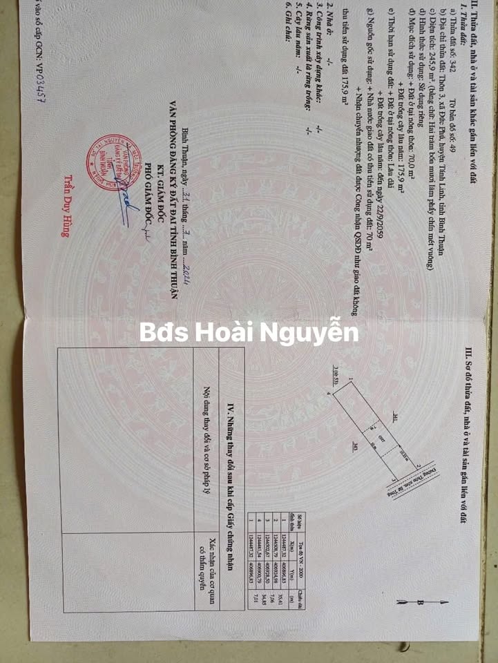 Đất thổ cư Tánh Linh 252m² giá chỉ 420 triệu - Cơ hội đầu tư tuyệt vời!