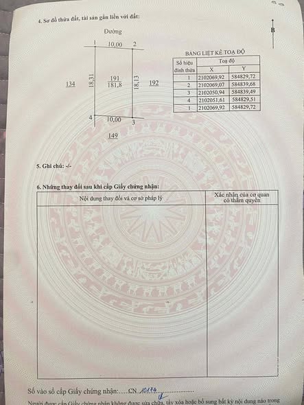 Lô đất 181,8m² tại Diễn Đồng, Nghệ An - Giá chỉ 2 tỷ, cơ hội đầu tư sinh lời!