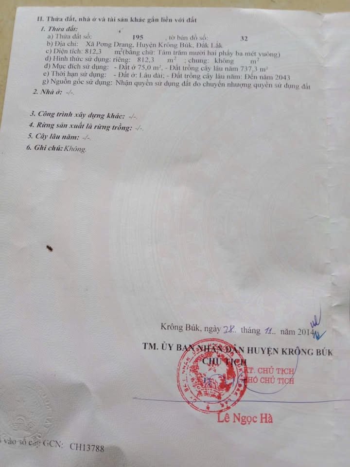 Đất thổ cư Đường Trần Phú, Krông Búk 1720m² giá 96.775 tỷ - Đầu tư sinh lời ngay!