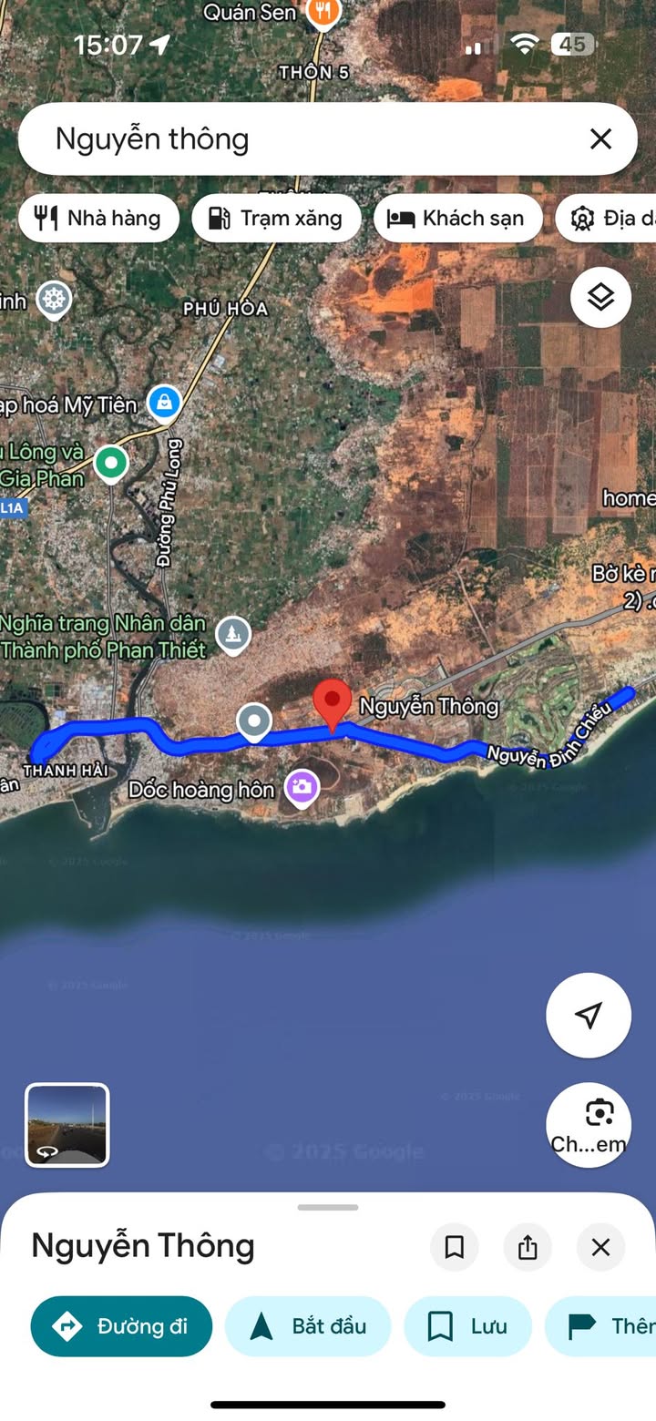 Đất mặt tiền Nguyễn Thông, Phan Thiết 800m² giá 15 tỷ - Cơ hội đầu tư vàng!