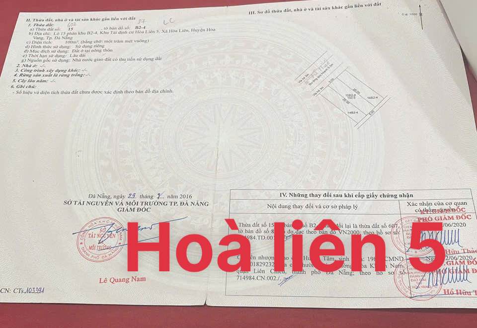 Đất nền Hòa Liên 100m² giá 2.78 tỷ - Đầu tư sinh lời cao!