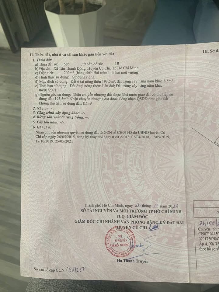 Nhà Tân Thạnh Đông, Củ Chi 200m² giá 3.5 tỷ - Sổ hồng chính chủ, ô tô vào tận nhà!