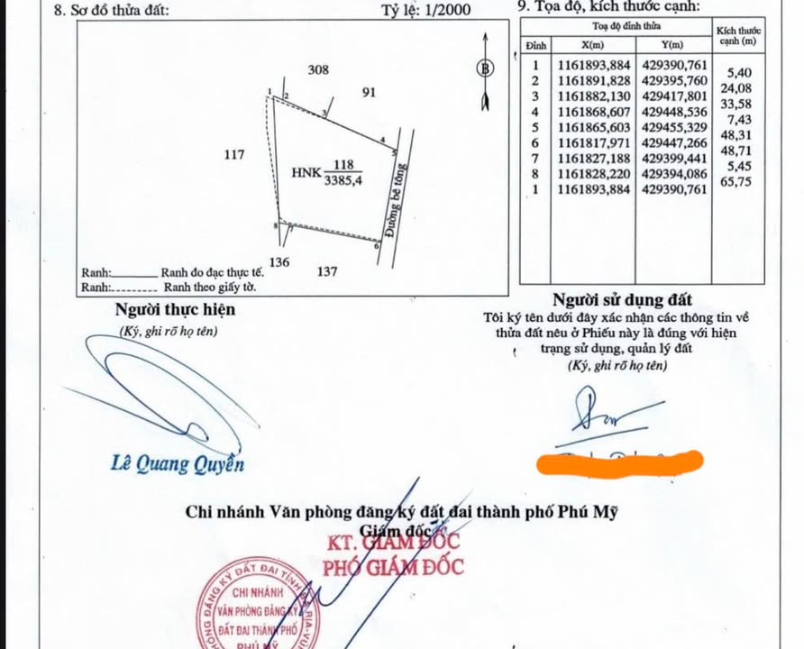 Đất nền xã Tân Hải, Phú Mỹ 3.385m² giá đầu tư 17 tỷ - Cơ hội vàng cho nhà đầu tư!
