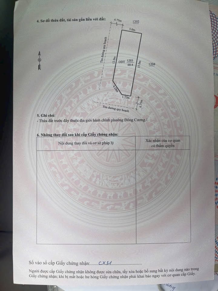 Đất nền chính chủ phường Hàm Rồng 68.4m² giá 2.2 tỷ - Cơ hội đầu tư hấp dẫn!