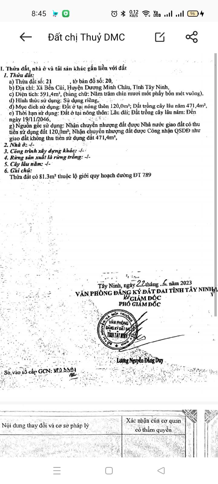 Đất nền mặt tiền ĐT 789, xã Bến Củi, 120m² giá 1.8 tỷ - Thương lượng hấp dẫn!