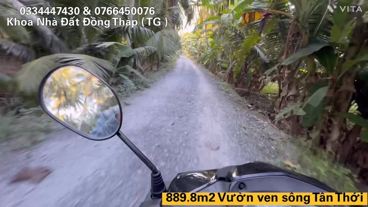 Đất Farm Tân Thới 889m² giá 450 triệu - View sông thơ mộng!