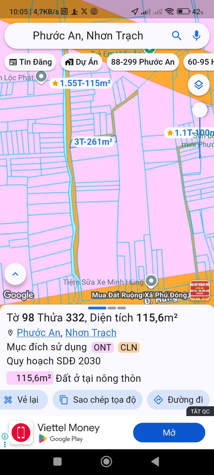 Đất nền 115m² Ấp Bà Trường, Nhơn Trạch chỉ 1,8 tỷ - Chính chủ cần bán gấp!