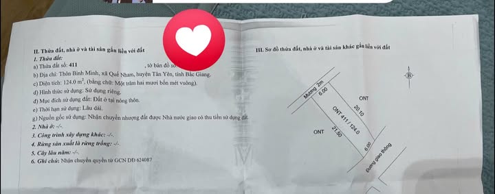 Đất nền chính chủ tại Đa Mai, Bắc Giang - Diện tích 124m² - Giá chỉ 2 tỷ!