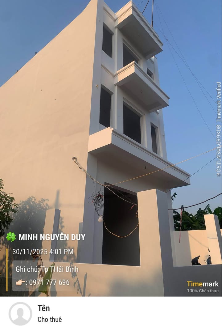 Nhà 3 tầng Trần Hưng Đạo, Thái Bình, 70m² - Thiết kế tân cổ điển, giá thỏa thuận!