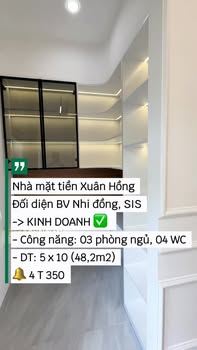 Nhà phố 3 tầng đường Xuân Hồng, Cần Thơ 48m² - Gần Bệnh Viện Nhi, Giá tốt chỉ 4.35 tỷ!