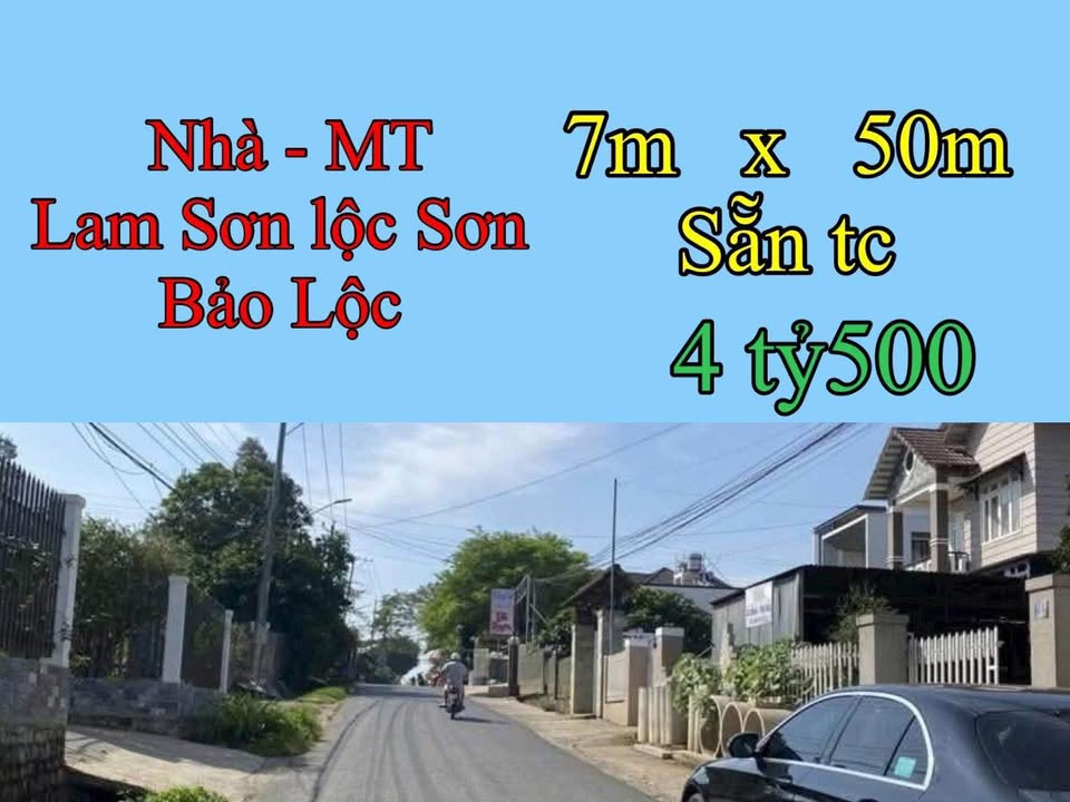 Nhà mặt tiền đường Lam Sơn, Lộc Sơn, Bảo Lộc 350m² giá 4.5 tỷ - Nhà đẹp kiên cố, sân đậu ô tô thoải mái!