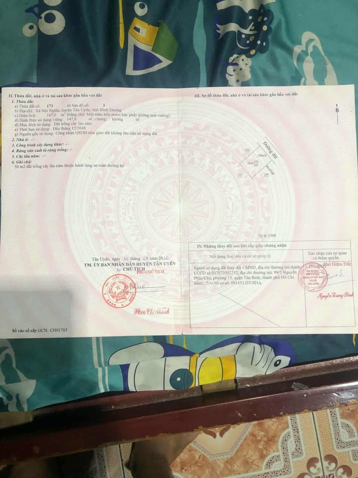 Đất thổ cư phường Hội Nghĩa Tân Uyên 150m² giá 2.5 tỷ - Cơ hội đầu tư sinh lời!