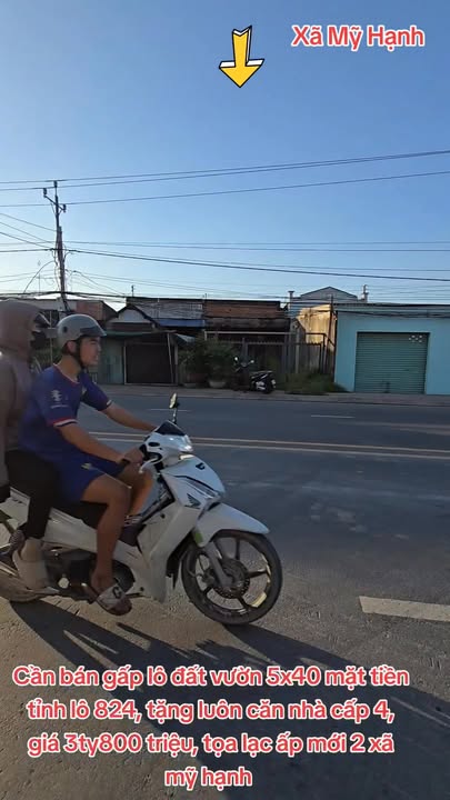 Đất vườn 200m² xã Mỹ Hạnh Nam 3.8 tỷ - Nhà cấp 4 tặng kèm!