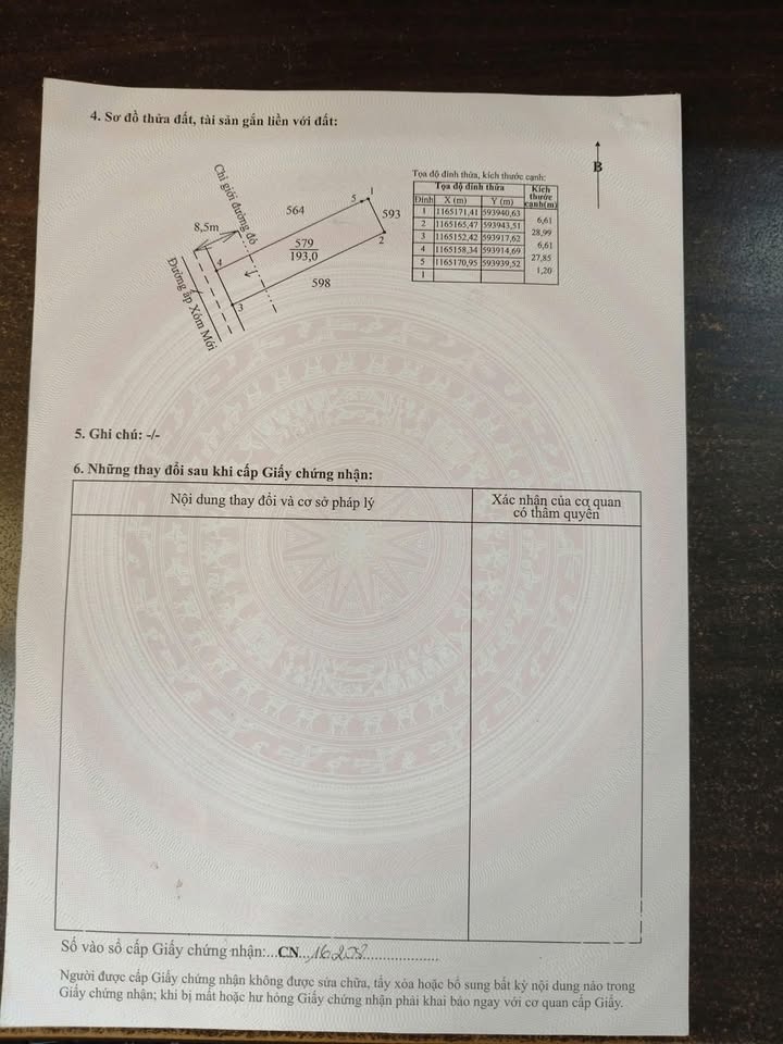 Đất thổ cư 193m² mặt tiền Ấp Xóm Mới, Cần Đước - Giá chỉ 6 triệu/m², thương lượng tốt!