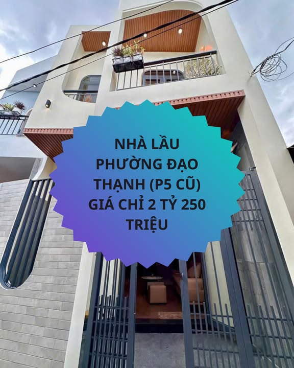 Nhà lầu đúc Phường 5, TP. Mỹ Tho 55m² giá 2.25 tỷ - Full nội thất cao cấp, dọn vào ở ngay!