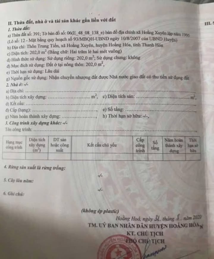 Đất nền Hoằng Cát 202m² giá 700 triệu - Sổ hồng chính chủ, tiện ích đầy đủ!