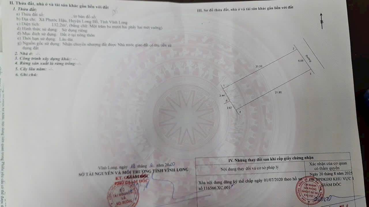 Đất nền Khu Thiên Phú Phường Phước Hậu 132,2m² giá 1.2 tỷ - Đầu tư sinh lời ngay!