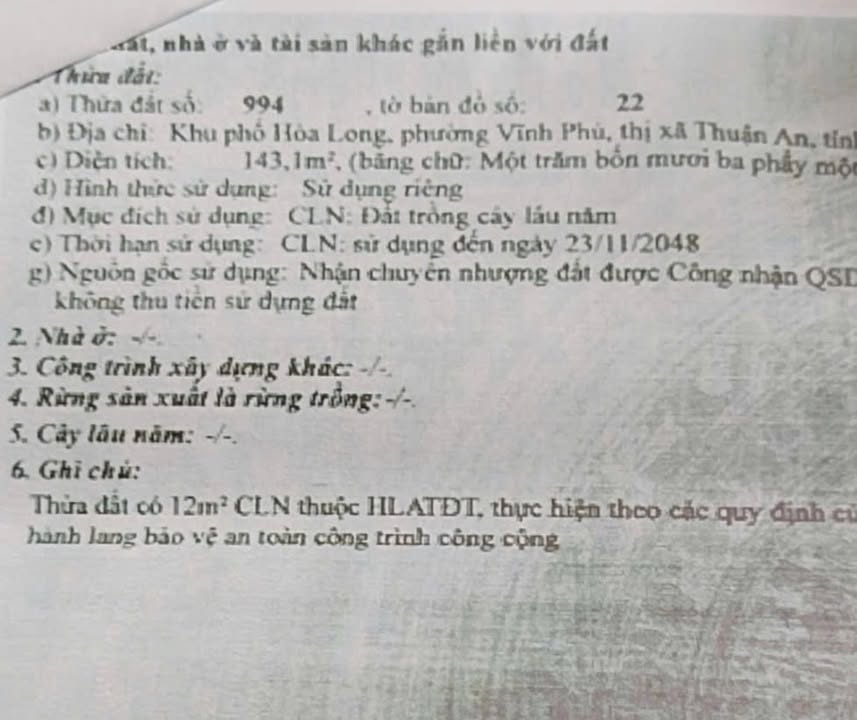 Nhà hẻm Vĩnh Phú 38A, Bình Dương 143.1m² giá 5.3 tỷ - An ninh tốt, xe ô tô vào được!