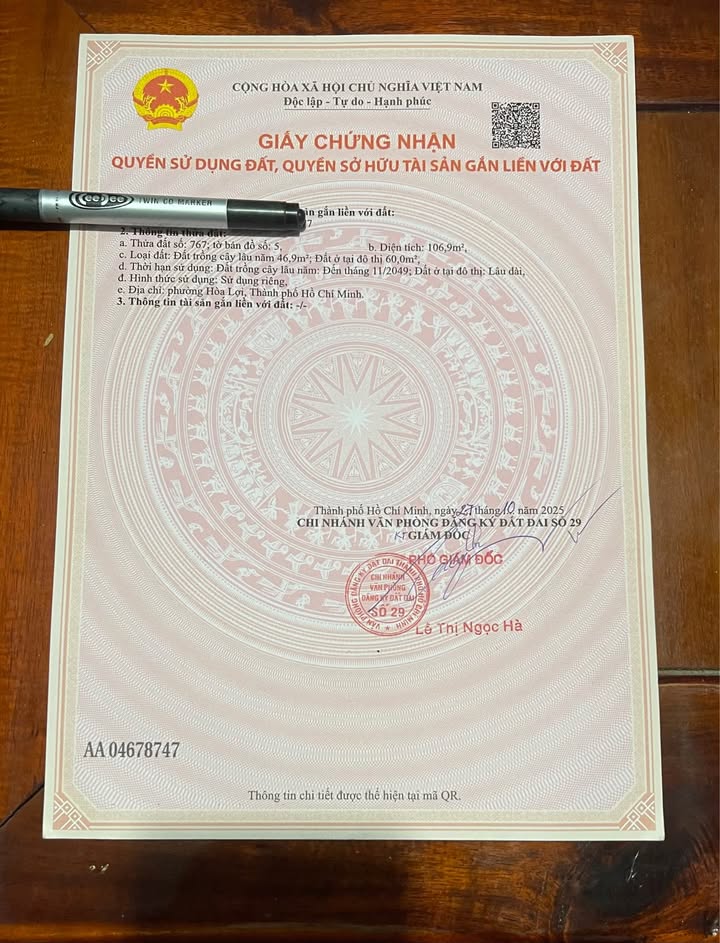 Đất Hòa Lợi Bến Cát 105m² giá 980 triệu - Đầu tư sinh lời ngay!