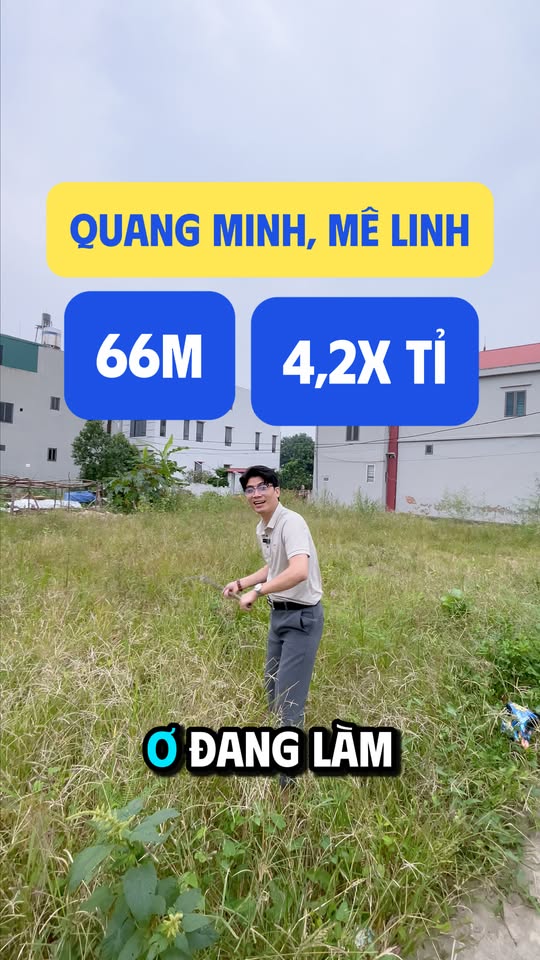 Đất nền Quang Minh Mê Linh 66m² giá 4.092 tỷ - Cơ hội đầu tư tuyệt vời!