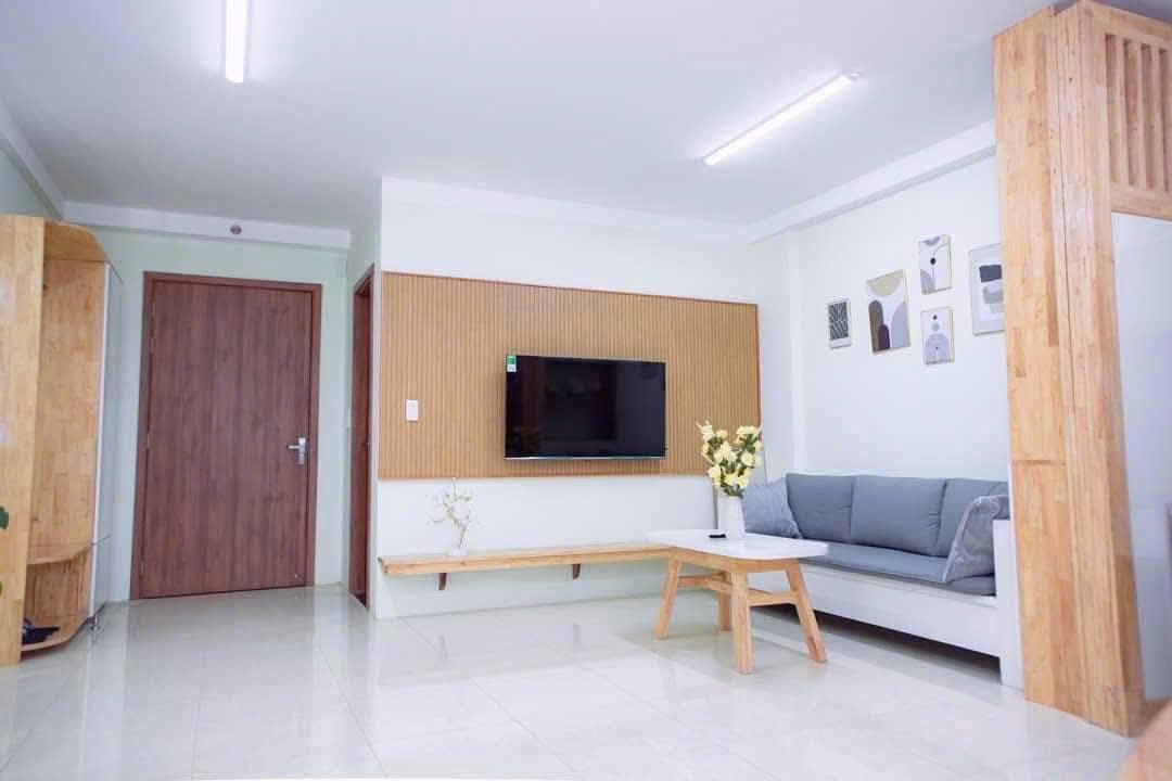 Chung cư IEC Long Vân Quy Nhơn 1.5PN giá 3.5 triệu - Đầy đủ nội thất, chỉ việc vào ở!