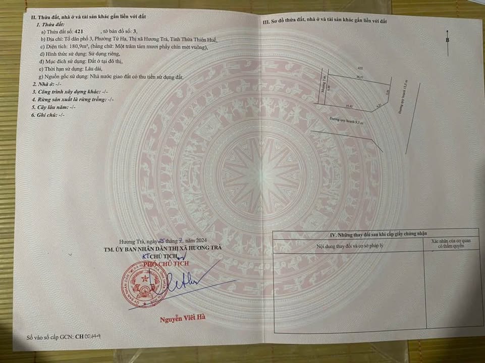 Đất nền Tứ Hạ, Hương Trà 180m² giá 1.8 tỷ - Đầu tư sinh lời ngay!