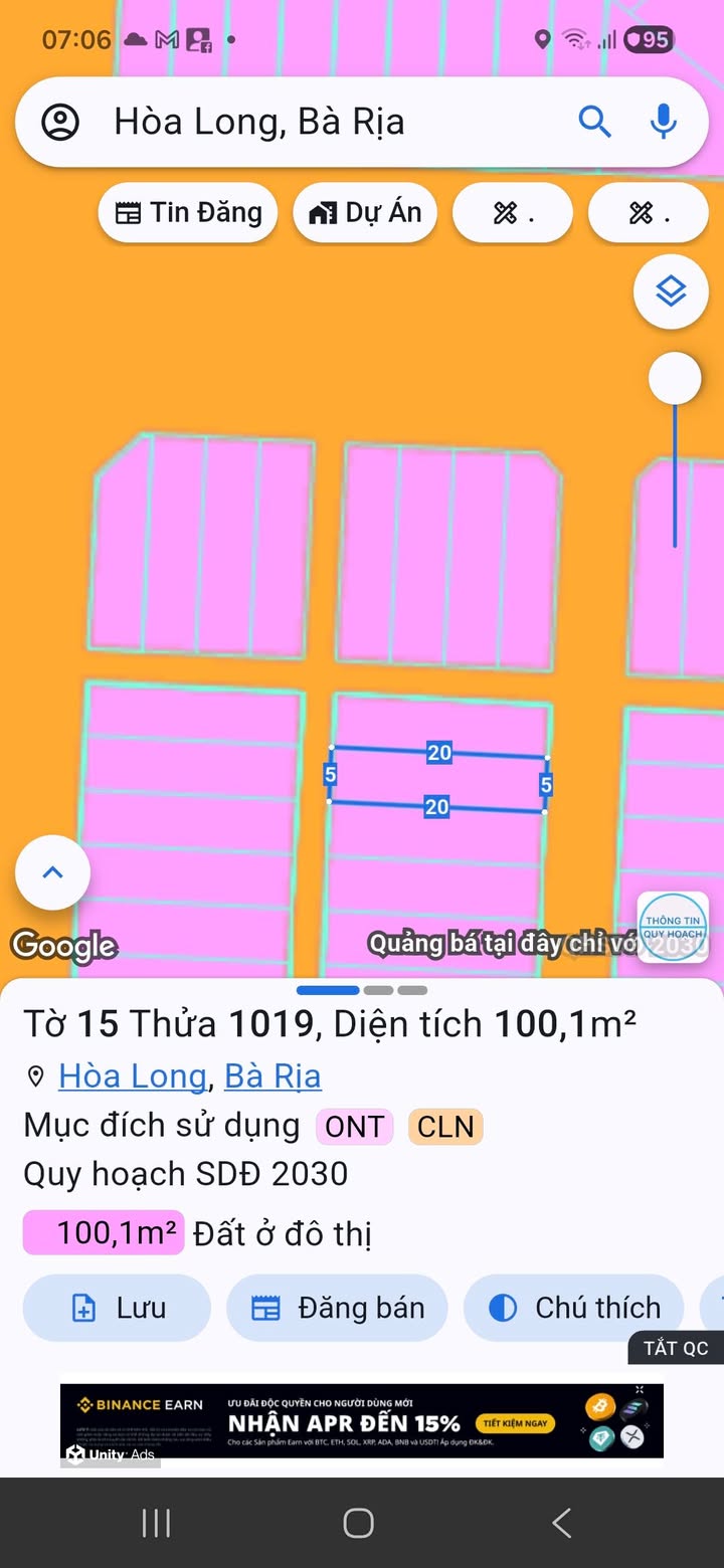 Đất nền KDC Lan Anh 1, Hòa Long 100m² giá 1.7 tỷ - Sổ riêng chính chủ!