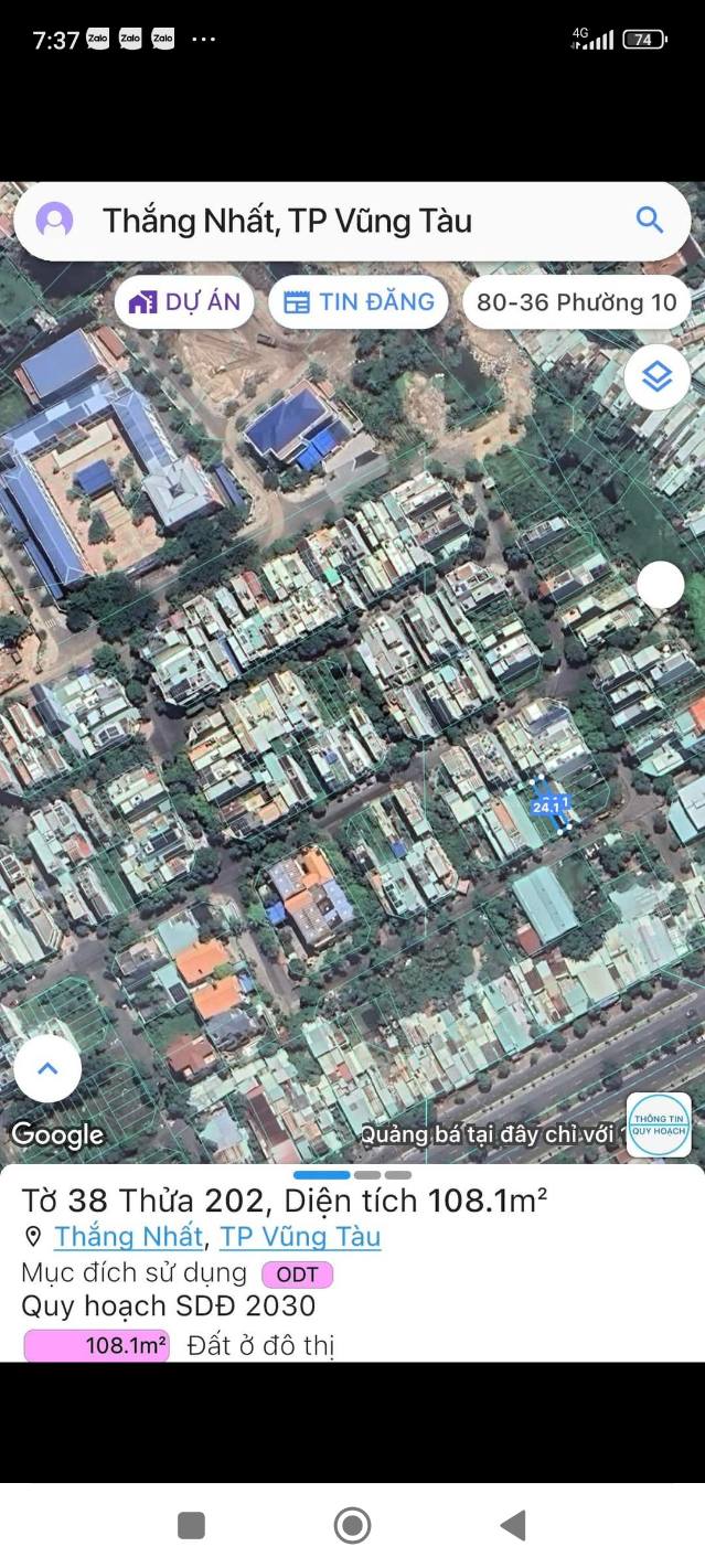 Đất đô thị Chí Linh Vũng Tàu 108m² giá 7.5 tỷ - Sổ đỏ chính chủ, thổ cư 100%!