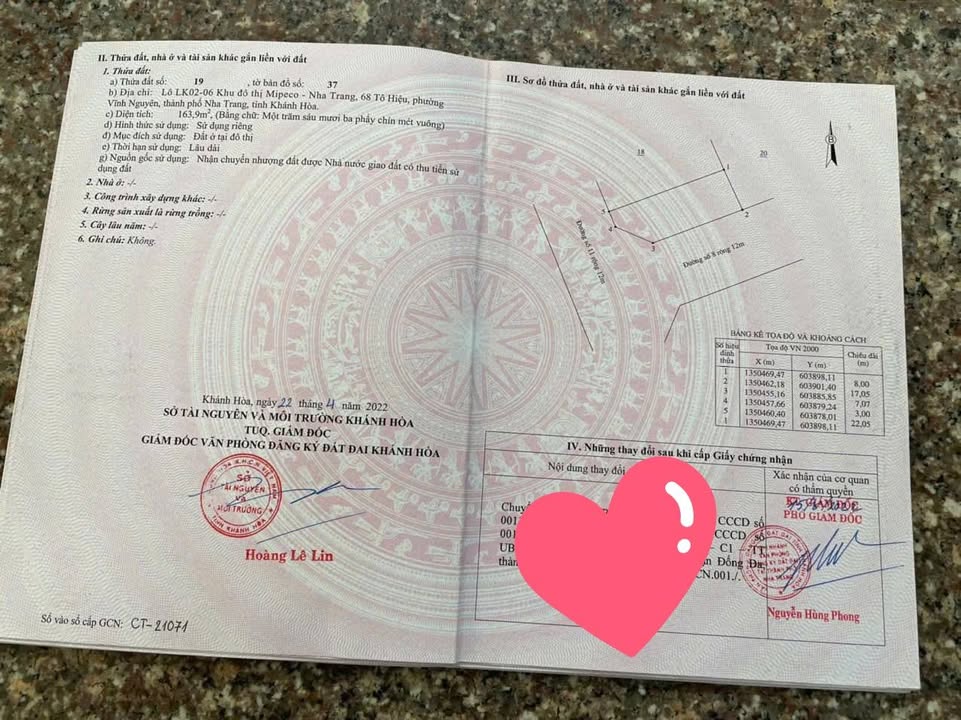 Đất nền lô góc KĐT Mipeco Vĩnh Nguyên 163.9m² giá chỉ 13.5 tỷ - Cơ hội đầu tư tuyệt vời!