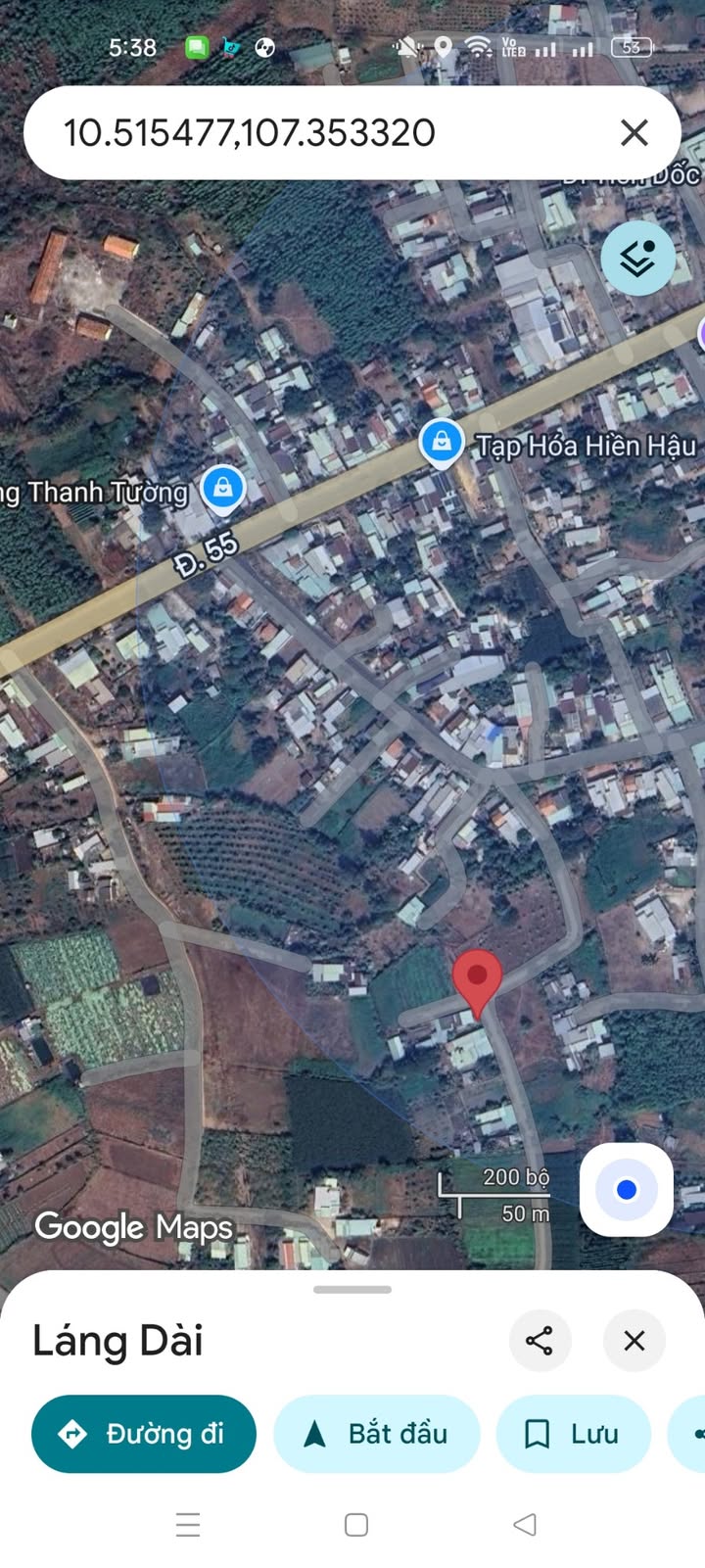 Đất Láng Dài, Đất Đỏ 765m² giá 1 tỷ - Đầu tư lý tưởng ngay gần chợ!