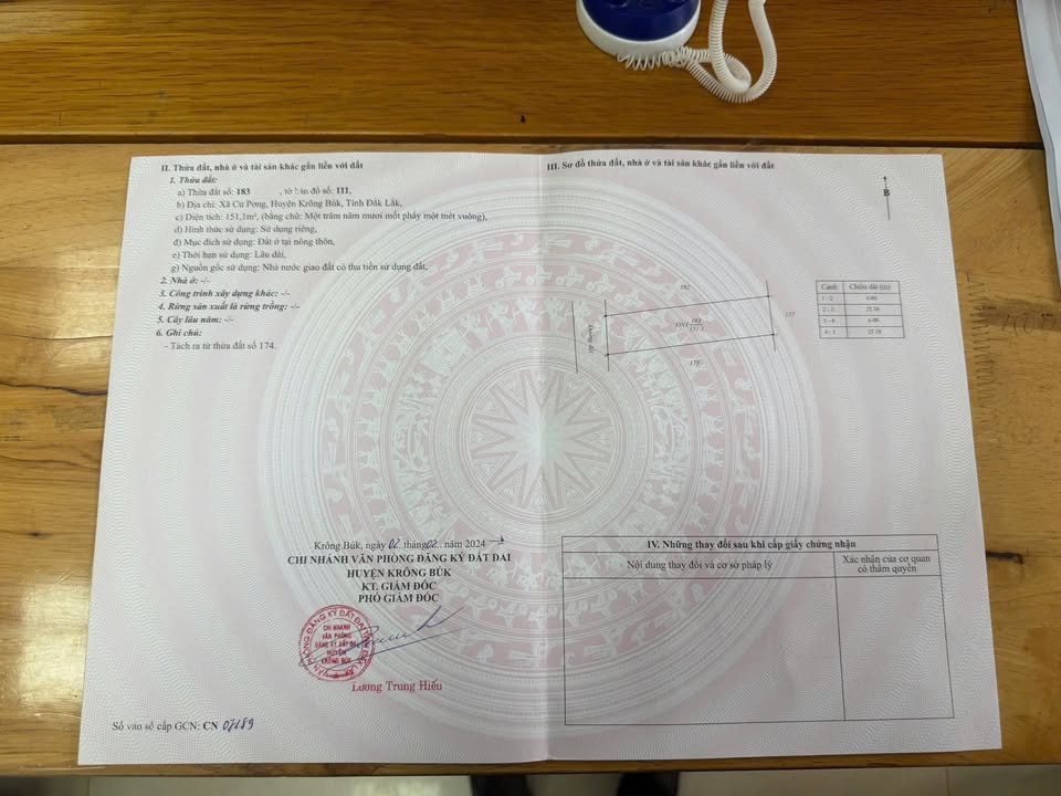 Đất thổ cư Cư Pơng, Krông Búk 150m² giá 239 triệu - Đường bê tông rộng rãi!