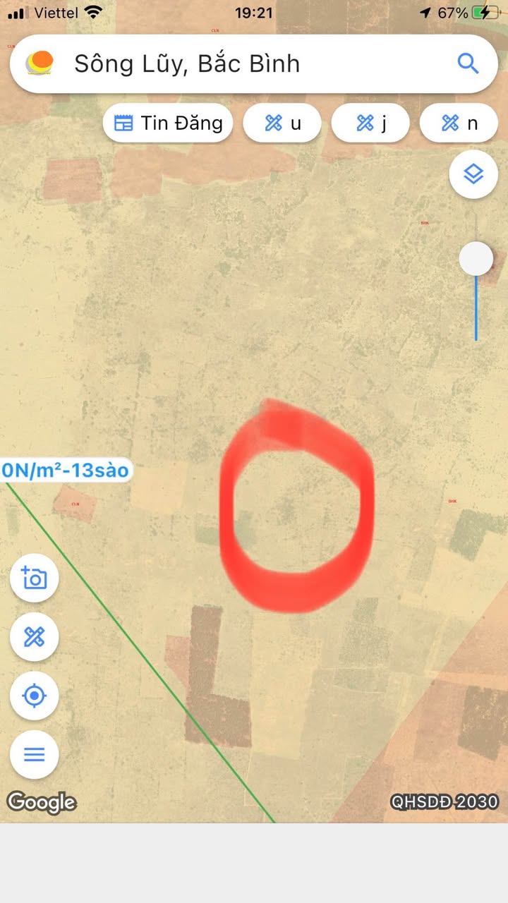 Đất nền 10ha tại xã Sông Lũy, Bắc Bình - Giá chỉ 2 tỷ, không thương lượng!