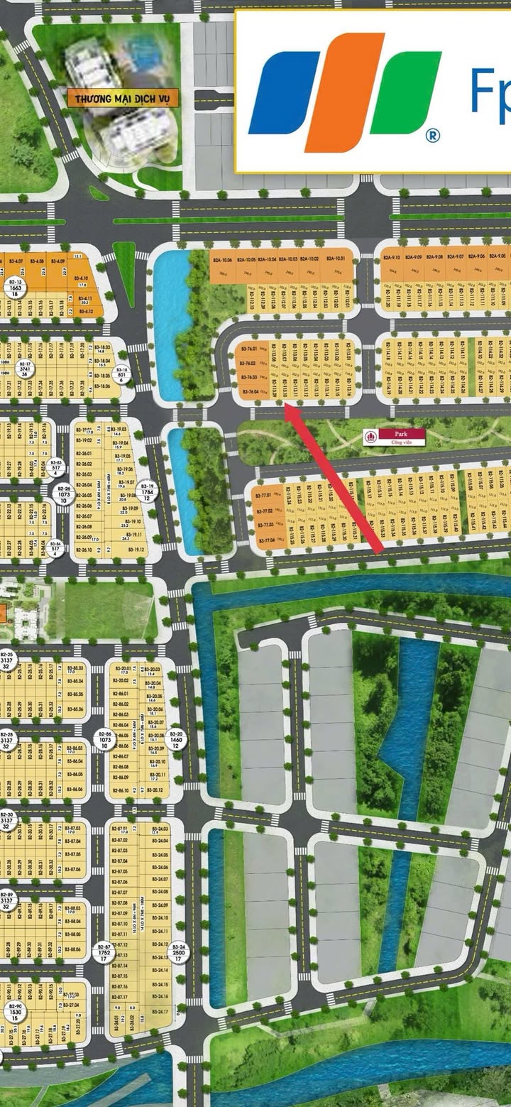 Đất nền khu R3-FPT Đà Nẵng 102m² giá 6.3 tỷ - View công viên thoáng mát!