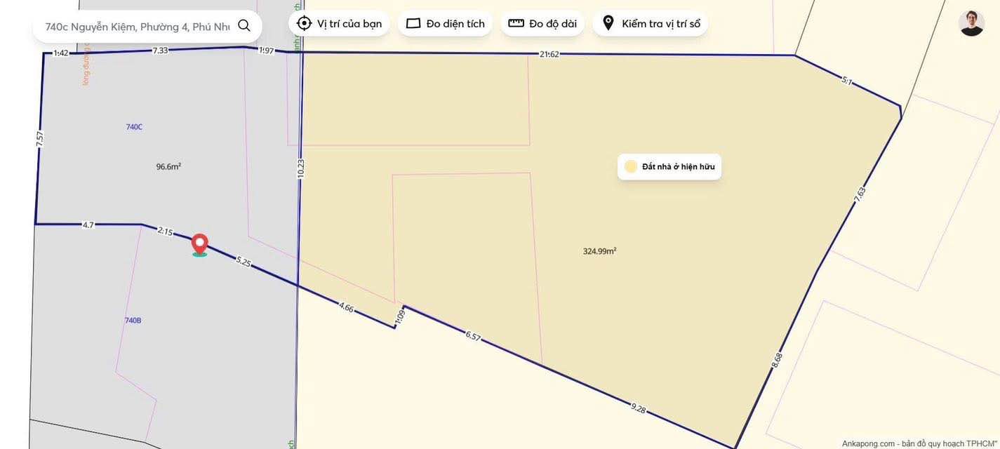 Nhà mặt tiền Nguyễn Kiệm, Phú Nhuận 318m² giá 65 tỷ - Đầu tư sinh lời ngay!